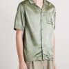 Camp-Collar Satin-Twill Shirt - FR Camp-Collar Satin-Twill Shirt - FR
