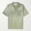 Camp-Collar Satin-Twill Shirt Camp-Collar Satin-Twill Shirt