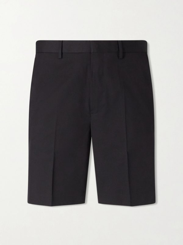 Straight-Leg Cotton and Wool-Blend Shorts Straight-Leg Cotton and Wool-Blend Shorts