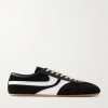 Leather-Trimmed Suede Sneakers Leather-Trimmed Suede Sneakers