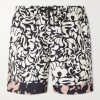 Straight-Leg Mid-Length Printed Swim Shorts Straight-Leg Mid-Length Printed Swim Shorts