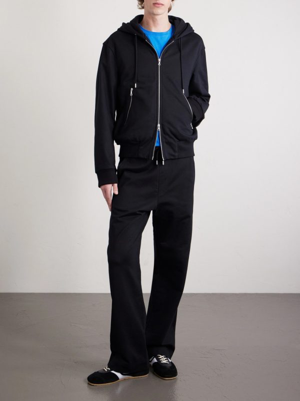 Cotton-Jersey Zip-Up Hoodie - OU Cotton-Jersey Zip-Up Hoodie - OU