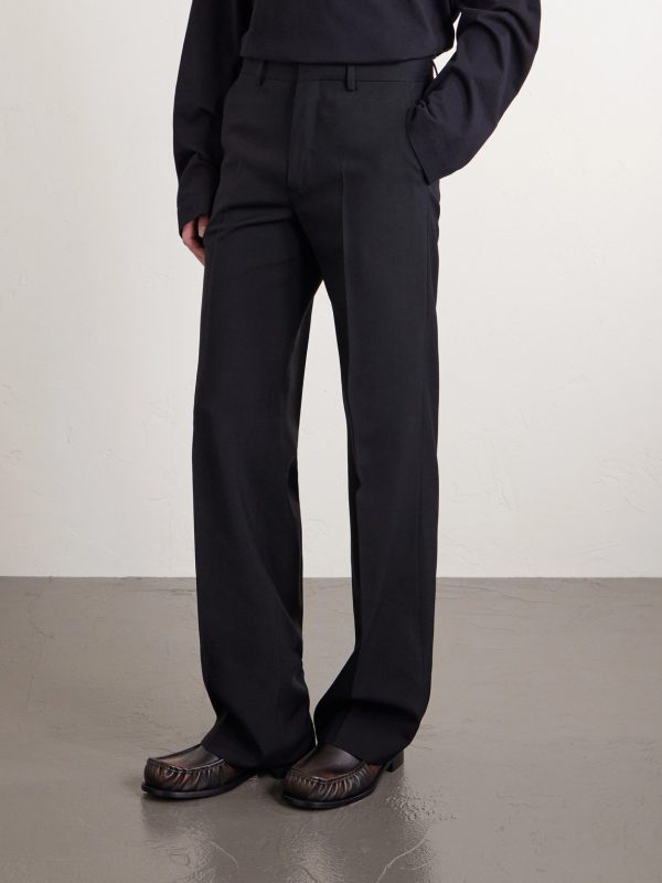 Straight-Leg Wool-Twill Trousers - FR Straight-Leg Wool-Twill Trousers - FR
