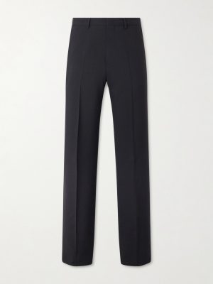 Straight-Leg Wool-Twill Trousers Straight-Leg Wool-Twill Trousers