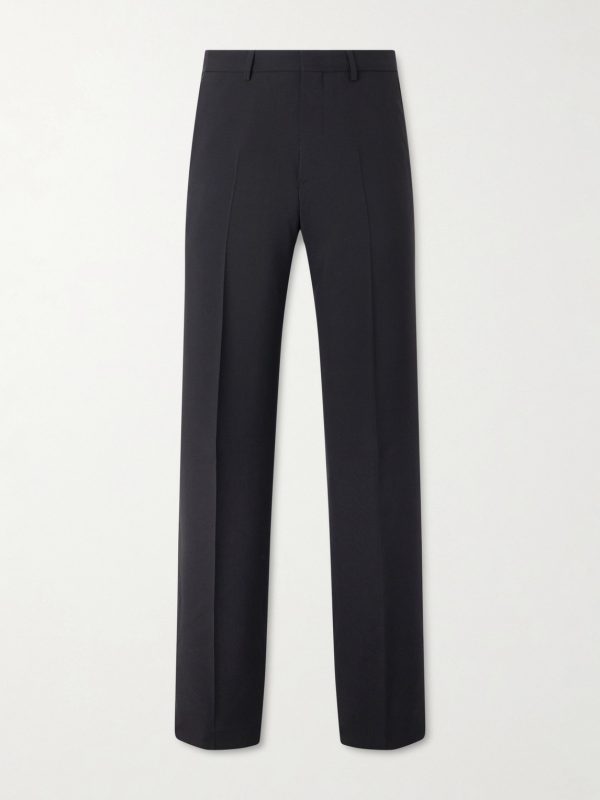 Straight-Leg Wool-Twill Trousers Straight-Leg Wool-Twill Trousers