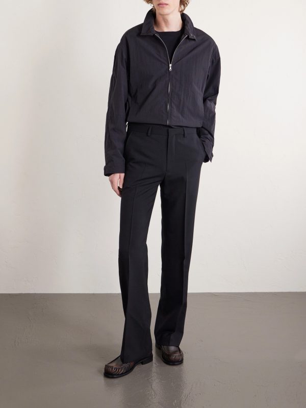 Straight-Leg Wool-Twill Trousers - OU Straight-Leg Wool-Twill Trousers - OU