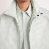 Striped Cotton Blouson Jacket - CU Striped Cotton Blouson Jacket - CU
