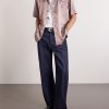 Convertible-Collar Embellished Satin Shirt - OU Convertible-Collar Embellished Satin Shirt - OU