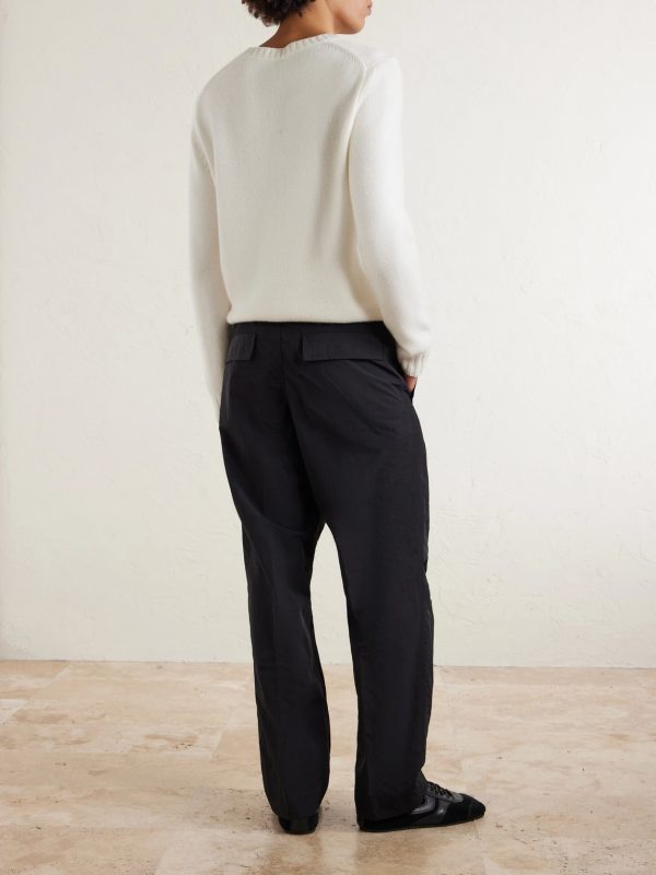 Straight-Leg Shell Trousers - BK Straight-Leg Shell Trousers - BK