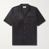 Camp-Collar Satin-Twill Shirt Camp-Collar Satin-Twill Shirt