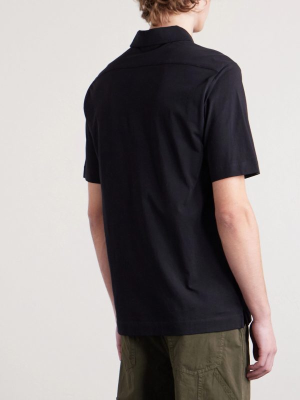 Cotton-Jersey Polo Shirt - BK Cotton-Jersey Polo Shirt - BK