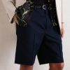 Straight-Leg Cotton and Wool-Blend Shorts - CU