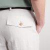 Straight-Leg Herringbone Cotton-Blend Trousers - CU Straight-Leg Herringbone Cotton-Blend Trousers - CU