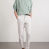 Straight-Leg Herringbone Cotton-Blend Trousers - OU Straight-Leg Herringbone Cotton-Blend Trousers - OU