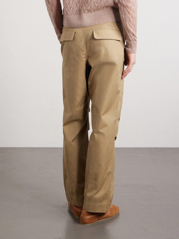 Straight-Leg Cotton-Twill Trousers - BK