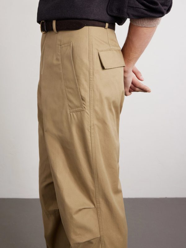 Straight-Leg Cotton-Twill Trousers - CU