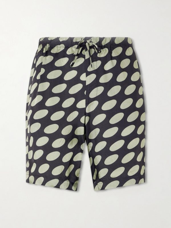 Straight-Leg Printed Twill Shorts Straight-Leg Printed Twill Shorts