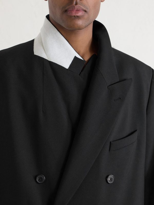 Double-Breasted Embellished Wool Blazer - CU