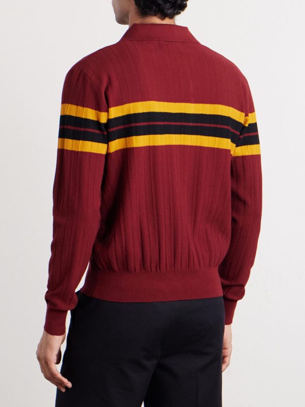 Maona Knitted Polo Sweater - BK Maona Knitted Polo Sweater - BK