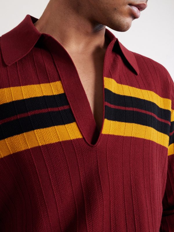 Maona Knitted Polo Sweater - CU Maona Knitted Polo Sweater - CU