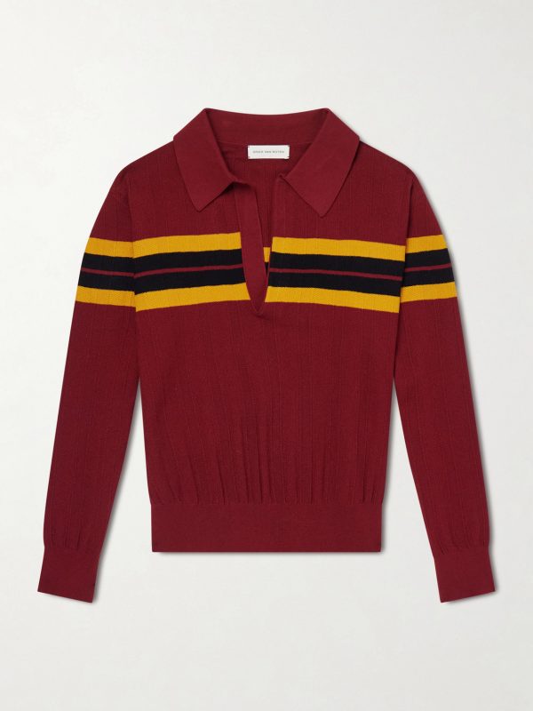 Maona Knitted Polo Sweater Maona Knitted Polo Sweater