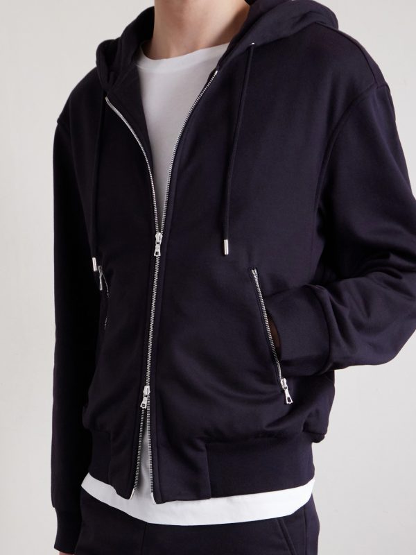 Cotton-Jersey Zip-Up Hoodie - CU Cotton-Jersey Zip-Up Hoodie - CU