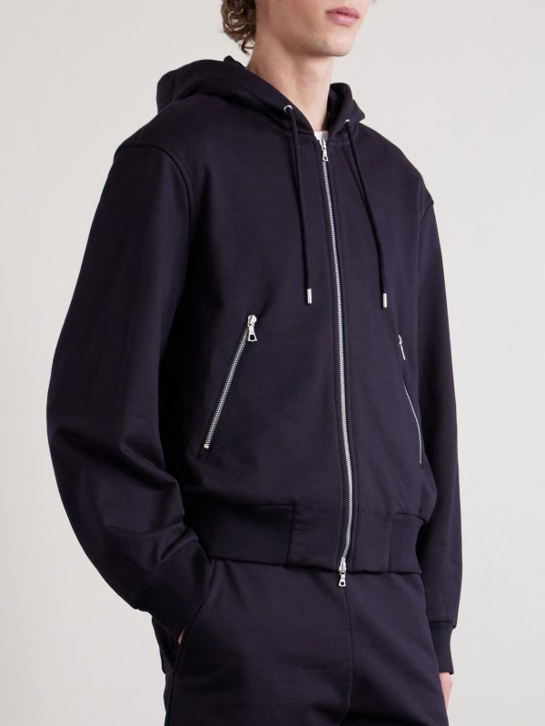 Cotton-Jersey Zip-Up Hoodie - FR Cotton-Jersey Zip-Up Hoodie - FR