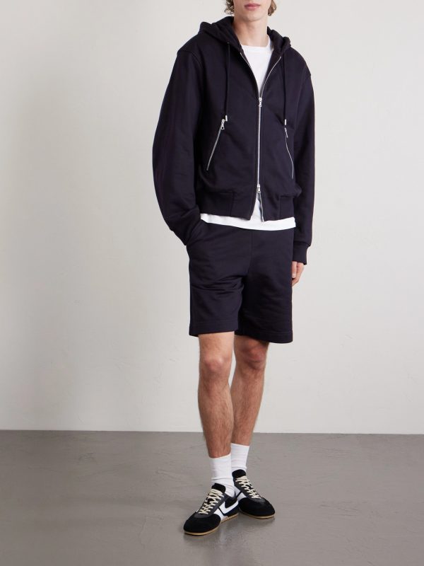 Cotton-Jersey Zip-Up Hoodie - OU Cotton-Jersey Zip-Up Hoodie - OU