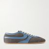 Leather-Trimmed Suede Sneakers Leather-Trimmed Suede Sneakers