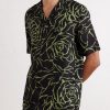 Camp-Collar Printed Twill Shirt - FR