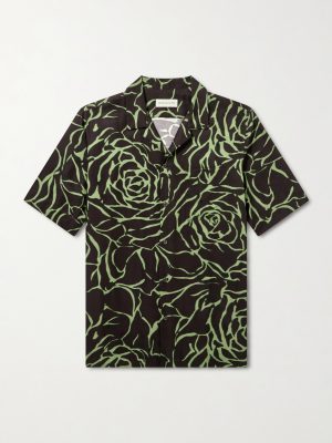 Camp-Collar Printed Twill Shirt Camp-Collar Printed Twill Shirt
