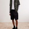 Camp-Collar Printed Twill Shirt - OU