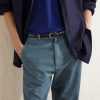 Slim-Fit Straight-Leg Cotton-Twill Trousers - E2 Slim-Fit Straight-Leg Cotton-Twill Trousers - E2
