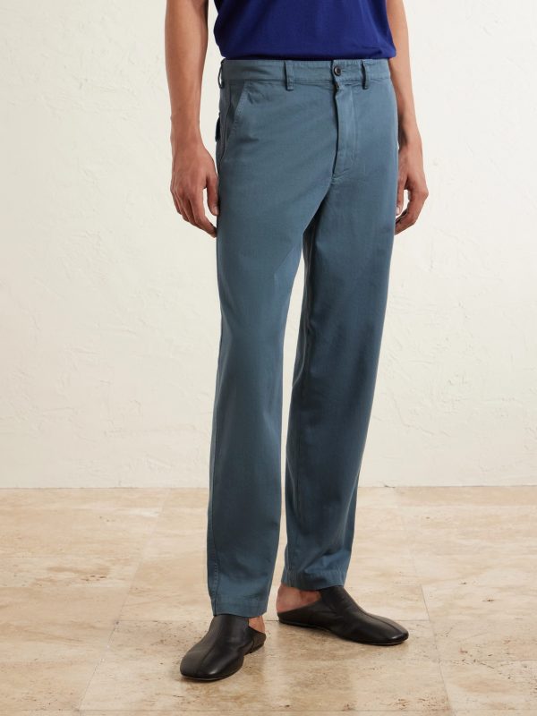 Slim-Fit Straight-Leg Cotton-Twill Trousers - FR Slim-Fit Straight-Leg Cotton-Twill Trousers - FR