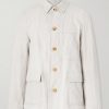 Metallic Herringbone Cotton and Linen-Blend Jacket