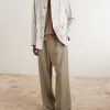 Metallic Herringbone Cotton and Linen-Blend Jacket - OU