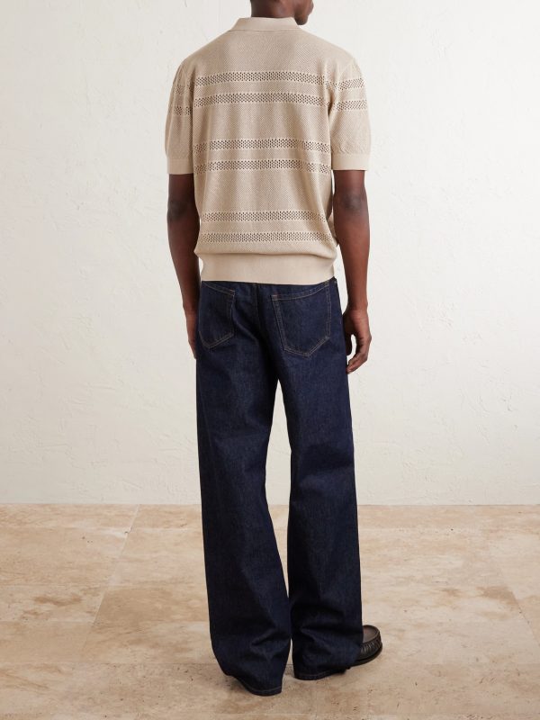 Open-Knit Polo Shirt - BK Open-Knit Polo Shirt - BK