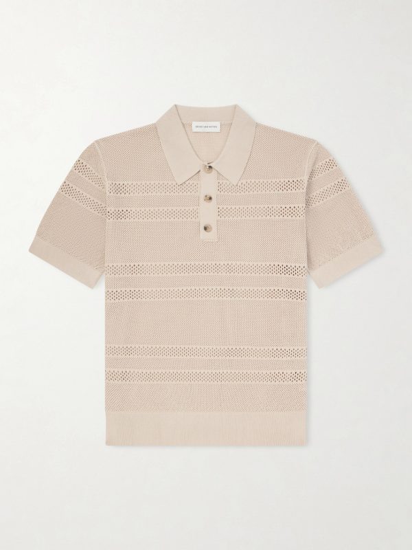 Open-Knit Polo Shirt Open-Knit Polo Shirt