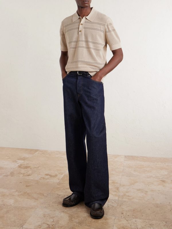 Open-Knit Polo Shirt - OU Open-Knit Polo Shirt - OU