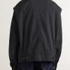 Cotton-Blend Blouson Jacket - BK