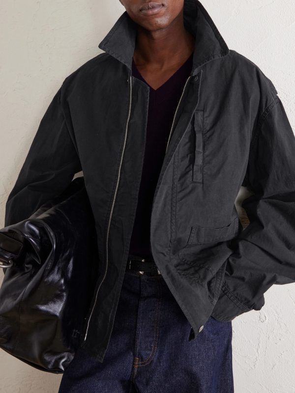 Cotton-Blend Blouson Jacket - CU