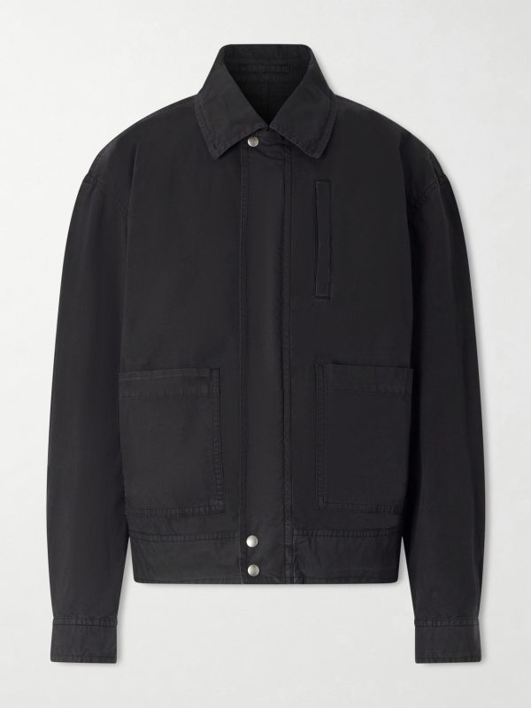 Cotton-Blend Blouson Jacket