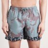 Straight-Leg Mid-Length Printed Swim Shorts - FR Straight-Leg Mid-Length Printed Swim Shorts - FR