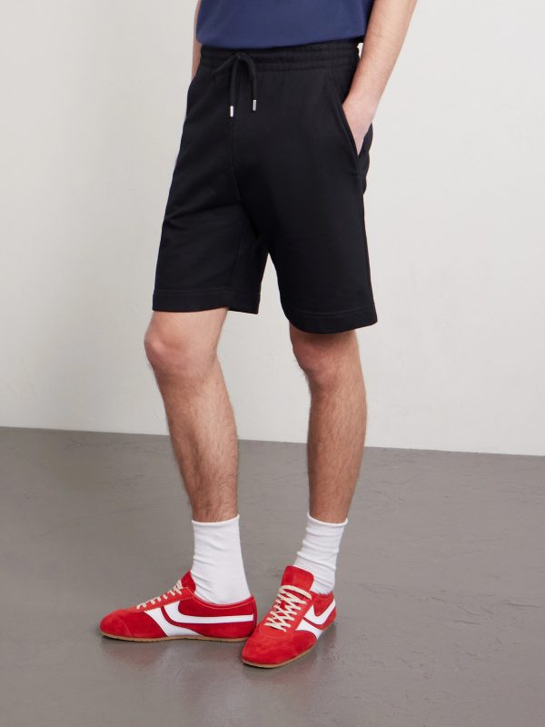 Straight-Leg Cotton-Jersey Drawstring Shorts - FR Straight-Leg Cotton-Jersey Drawstring Shorts - FR