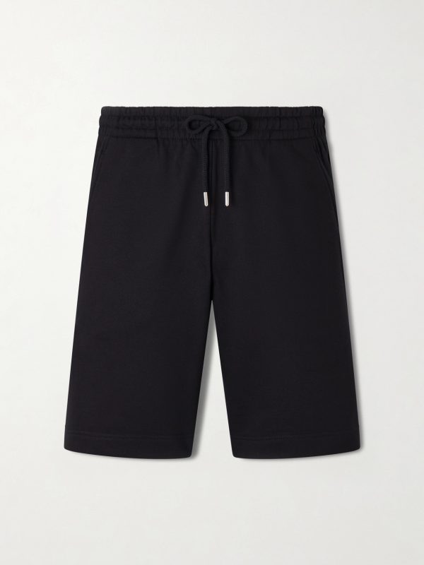 Straight-Leg Cotton-Jersey Drawstring Shorts Straight-Leg Cotton-Jersey Drawstring Shorts