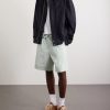 Straight-Leg Striped Cotton-Poplin Drawstring Shorts - OU Straight-Leg Striped Cotton-Poplin Drawstring Shorts - OU