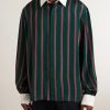 Striped Satin Shirt - FR Striped Satin Shirt - FR