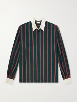 Striped Satin Shirt Striped Satin Shirt