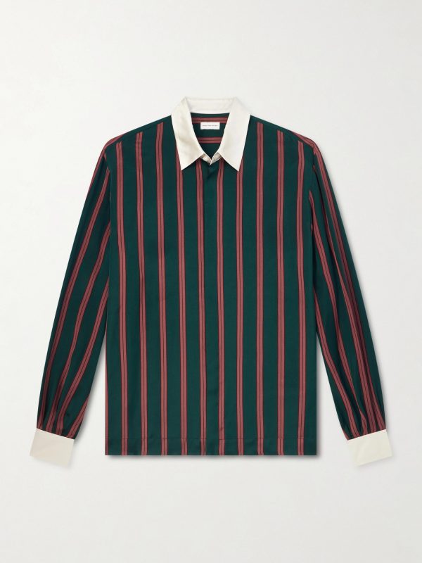 Striped Satin Shirt Striped Satin Shirt