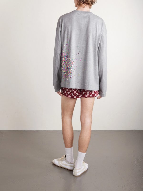 Embellished Cotton-Jersey T-Shirt - BK Embellished Cotton-Jersey T-Shirt - BK
